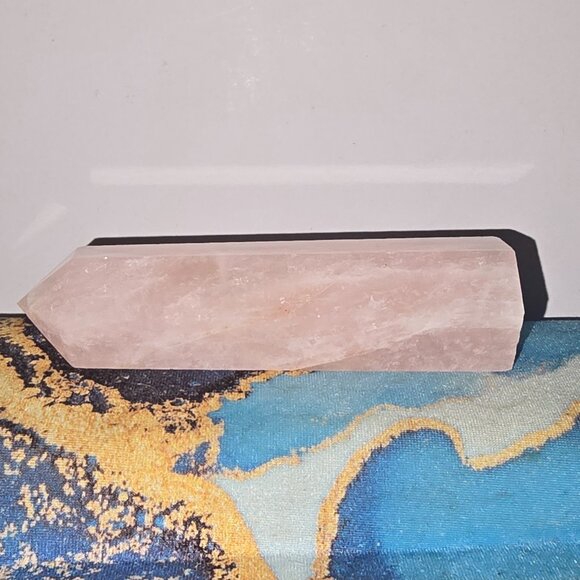 Rose Quartz Tower Natural Genuine Crystal - Picture 4 of 8